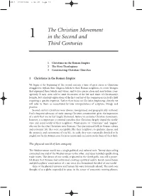 The Christian Movement in the Second and Third Centuries