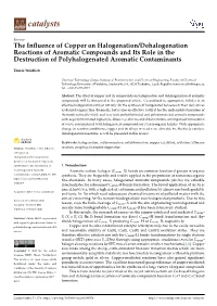 The Influence of Copper on Halogenation/Dehalogenation