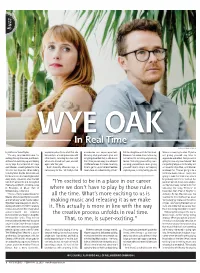 WYE OAK in Real Time