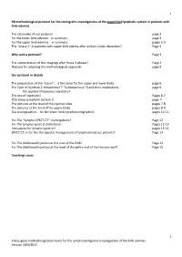 1 1 P Bourgeois Methodological Protocol for the Lymphoscintigrahic