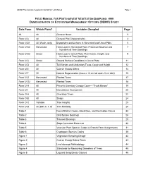 1999 Field Manual