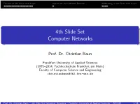 4Th Slide Set Computer Networks