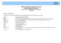 EETS Toll Domain Statement for the Øresundsbro Consortium Registered in the Swedish Toll System Register 2019-03-08
