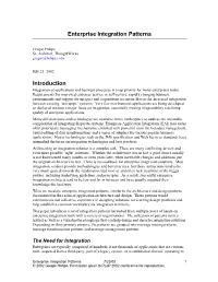 Enterprise Integration Patterns Introduction