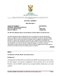 Internal Question Paper No.: 13 Date of Publication: 1 May 2020 Date of Reply: 1 June 2020