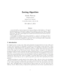 Sorting Algorithm