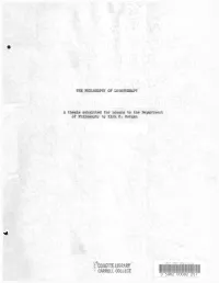 The Philosophy of Logotherapy