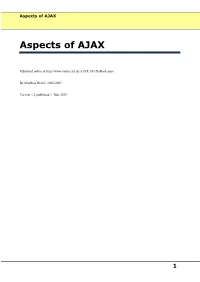 Aspects of AJAX