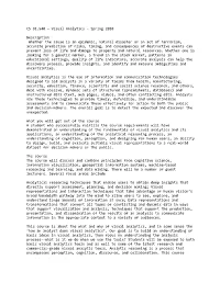 CS 91.540 — Visual Analytics - Spring 2010