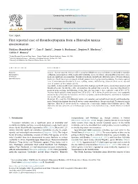 First Reported Case of Thrombocytopenia from a Heterodon Nasicus Envenomation T