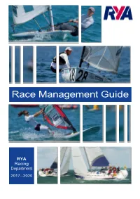 RYA Race Management Guide