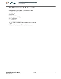 Stringfellow Hazardous Waste Site Collection