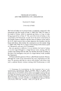 The Book of Joshua and the Existence of a Hexateuch