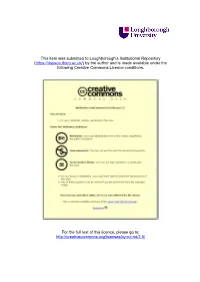 This Item Was Submitted to Loughborough's Institutional Repository ( by the Author and Is Made