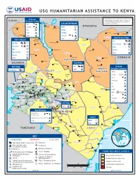 USAID/OFDA Kenya Program Map 8/18/2010