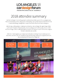 2018 Attendee Summary