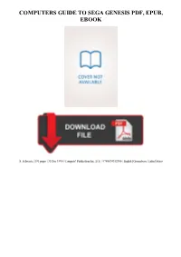 Computers Guide to Sega Genesis Ebook