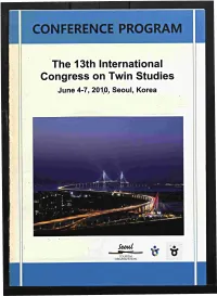 ONFERENCE PROG the 13Th International