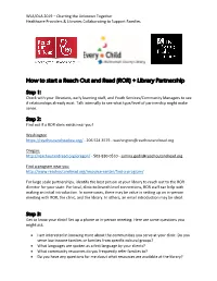 ROR) + Library Partnership