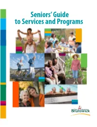 Seniors'guide to Services and Programs
