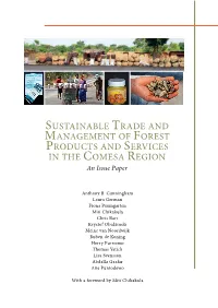Sustainable Trade and Management of Forest Products and Services in The