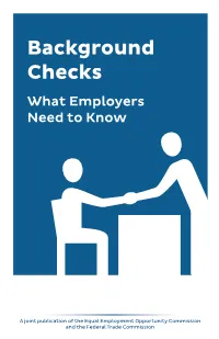 Background Checks What Employers Need to Know