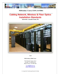 Cabling Network, Wireless & Fiber Optics Installation Standards