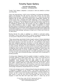 Fiona Rae Press Release and Statement