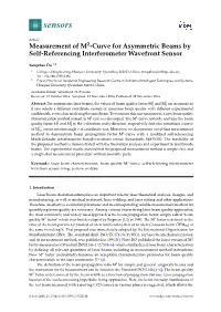 Measurement of M 2-Curve for Asymmetric Beams by Self
