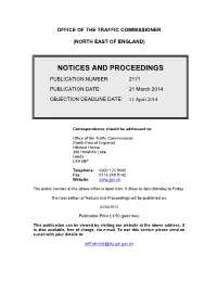 Notices and Proceedings