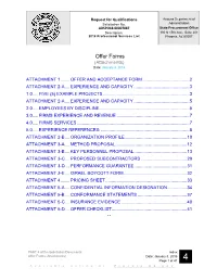Offer Forms (Attachments) Date: January 8, 2018