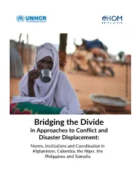 UNHCR-IOM, Bridging the Divide in Approaches to Conflict and Disaster