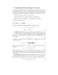 1 Big Bang Nucleosynthesis: Overview