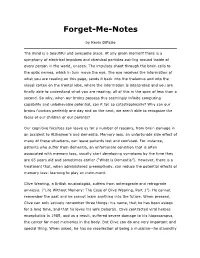 Forget-Me-Notes