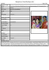 Missing Person - Period Wise Report (CIS) 03/04/2019 Page 1 of 50