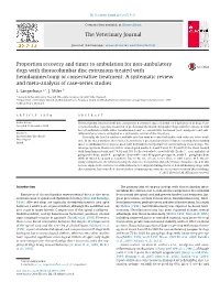 Proportion Recovery and Times to Ambulation for Non