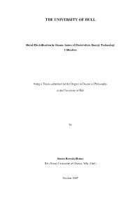 Thesis Submitted for the Degree of Doctor of Philosophy