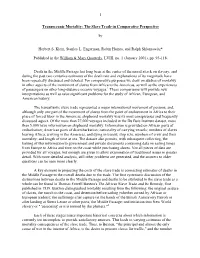 Transoceanic Mortality: the Slave Trade in Comparative Perspective