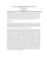 Tutorial on Support Vector Machine (SVM) Vikramaditya Jakkula, School of EECS, Washington State University, Pullman 99164