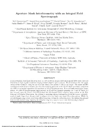 Aperture Mask Interferometry with an Integral Field Spectrograph