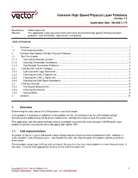 Common High Speed Physical Layer Problems Version 1.0