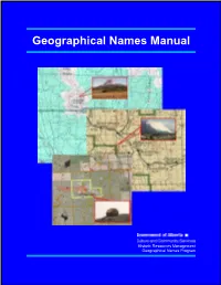 Geographic Names Manual