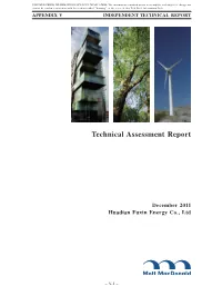 Technical Assessment Report