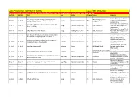 2021 Provisional Calendar of Events