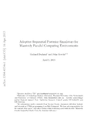 Adaptive Sequential Posterior Simulators for Massively Parallel Computing Environments