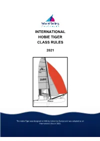 Hobie Tiger Rules