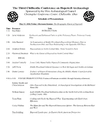 Hopewell Conference Final Program and Abstracts.Pdf