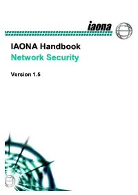 IAONA Handbook Network Security 2 Contents