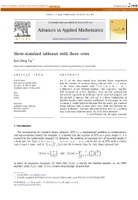 Skew-Standard Tableaux with Three Rows