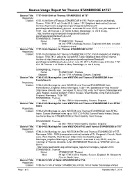 Thomas STANBRIDGE B1757 Source Usage Report 2018-05-07